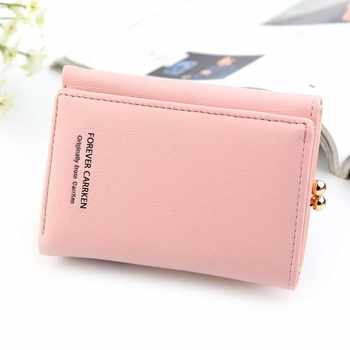 Wallet Women 2021 Lady Short Women Wallets Black Red ສີ M