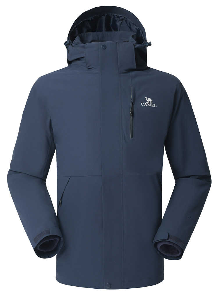 camel骆驼户外冲锋三合三合一一男女款秋冬防风冲锋衣