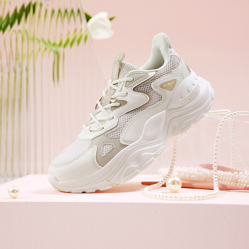 361女鞋运动鞋2022秋季新款网面黑白熊猫鞋子百搭休闲鞋老爹鞋女