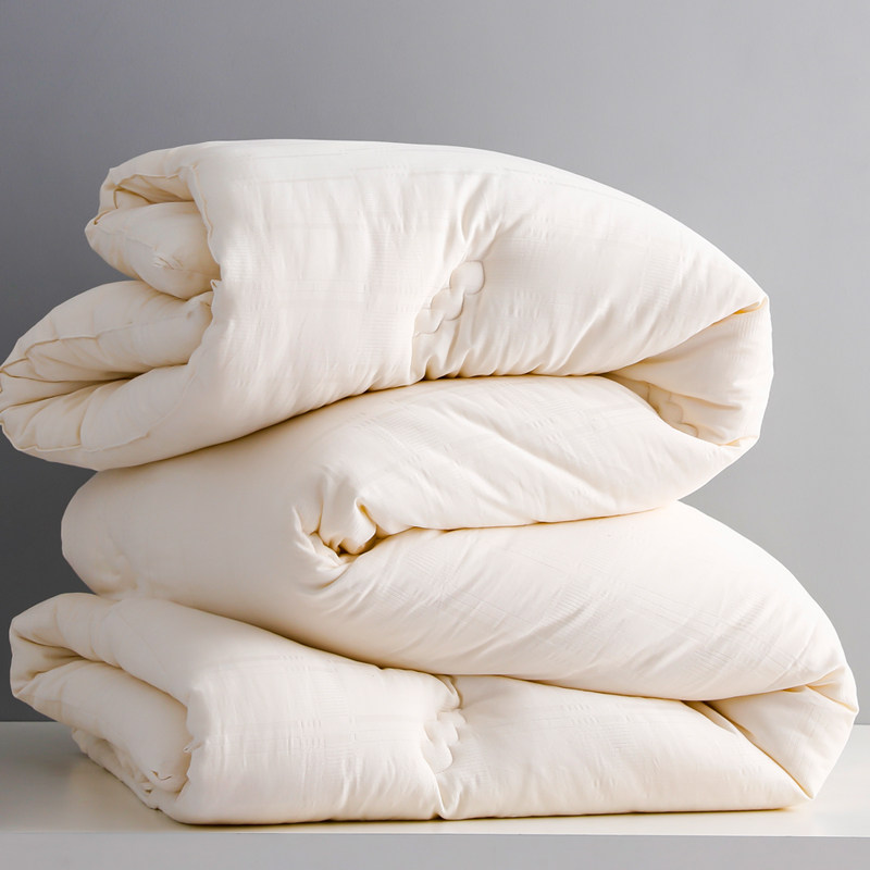 全棉大豆纤维被子保暖春秋单人双人学生加厚化纤被