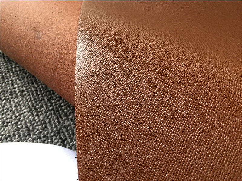 g1417意大利棕色十字纹头层牛皮手工diy真皮皮料皮革