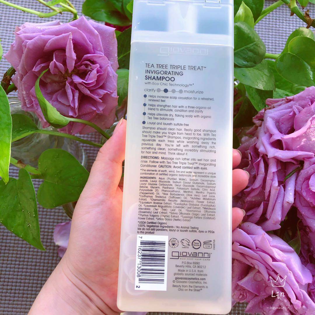 霖霖海淘现货giovanni乔凡尼茶树三重功效洗发水清爽洗发水