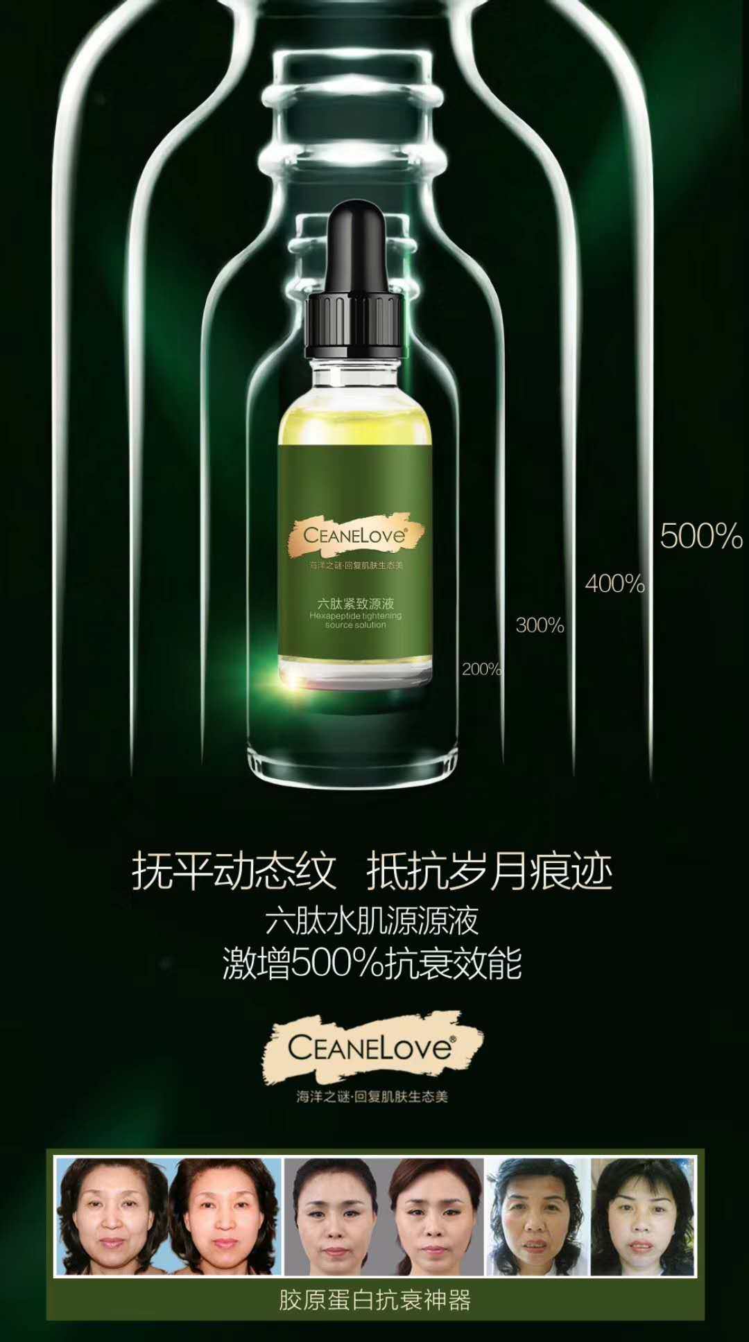 海洋之谜六肽紧致原液30ml补水抗皱防衰精华超值特价