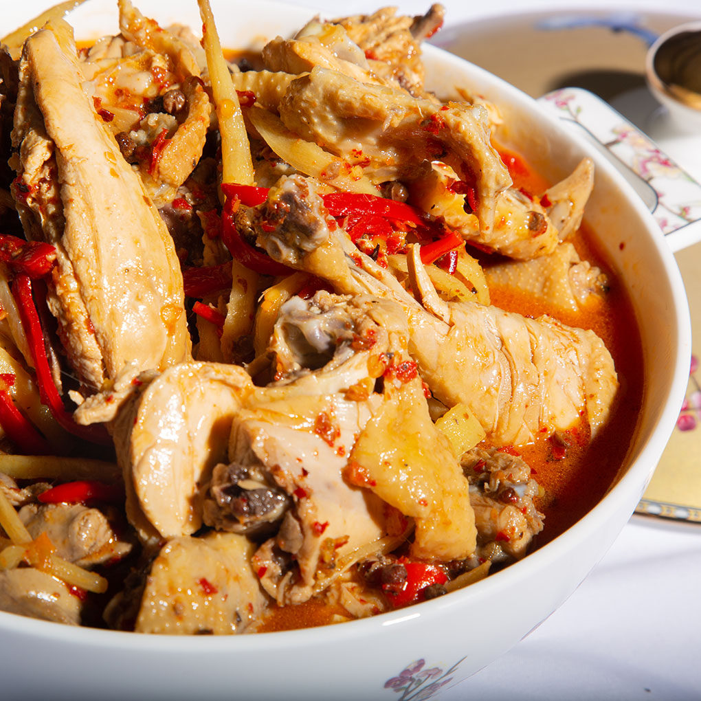 湖南永州东安芦洪市特产醋鸡现杀现做真空袋装其它