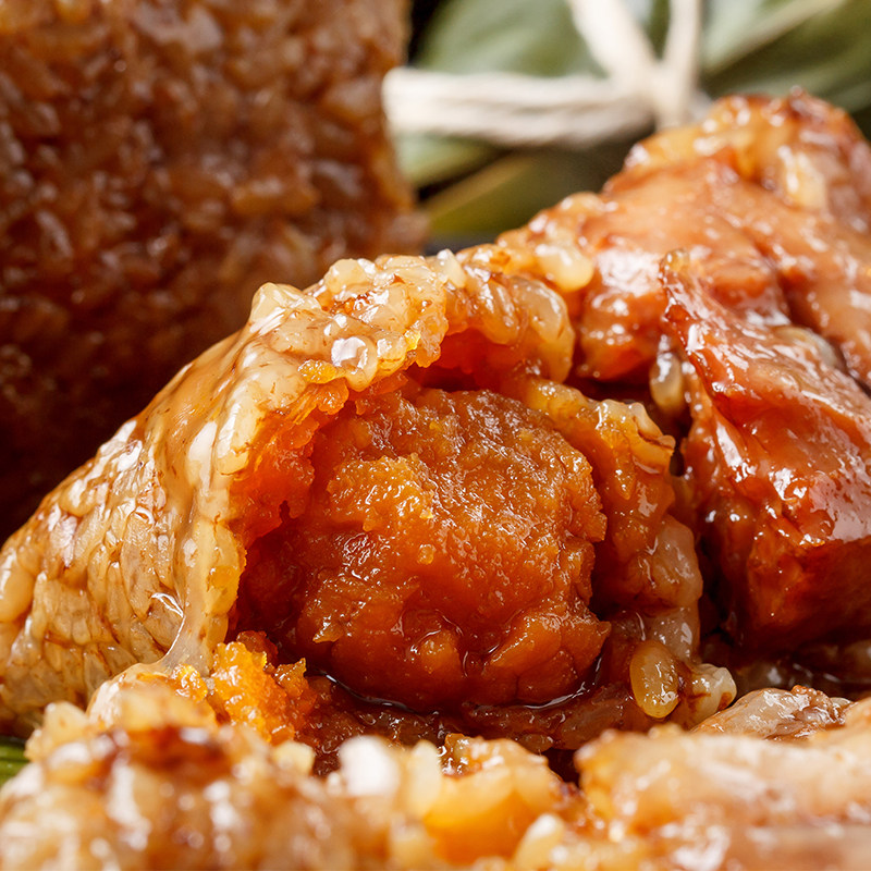上海口味粽王官方直营复兴中路488号璐坊食品蛋黄肉粽子 480g/2只