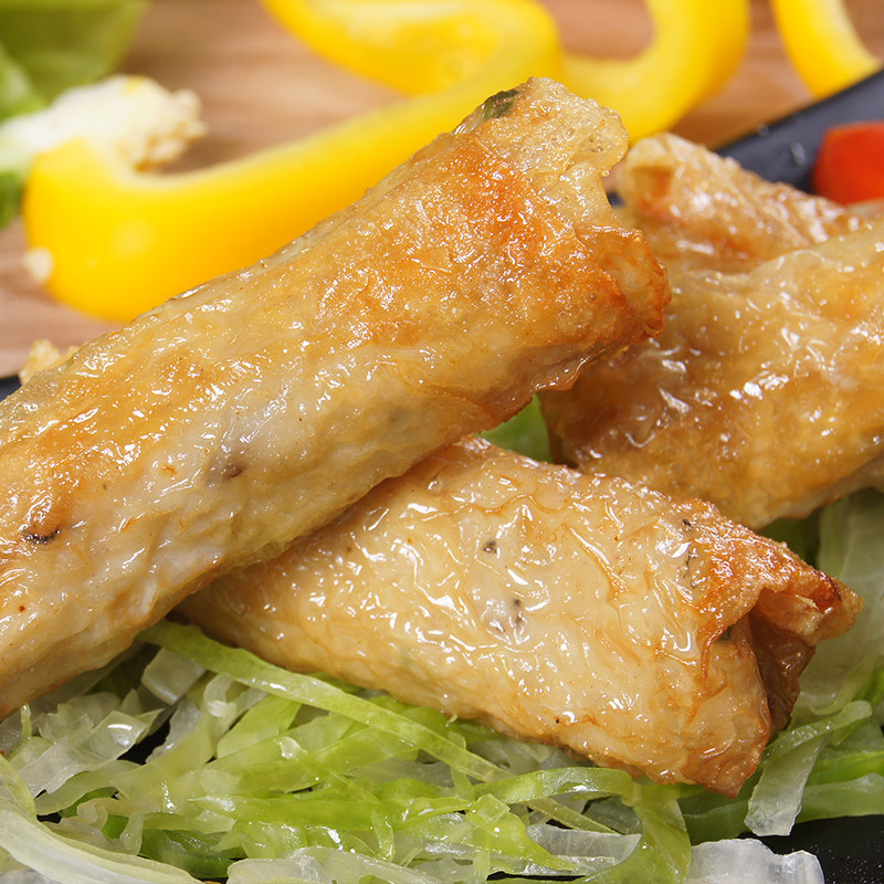 昱品府城虾卷台湾菜品油炸小吃半成品腐皮鲜虾卷虾类制品