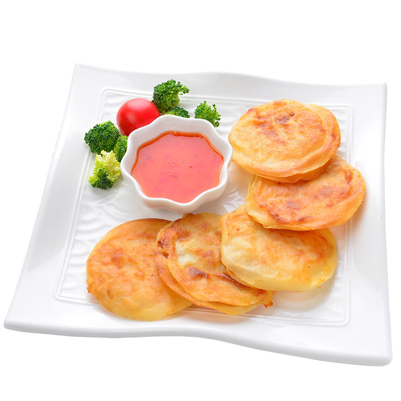 油炸台馔小月亮虾饼速冻食品美食小吃半成品900克30个装虾类制品