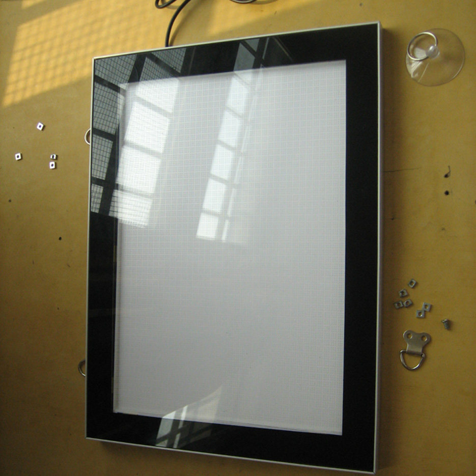 2016新品40x60单面铝型材边框led超薄磁吸灯箱灯箱