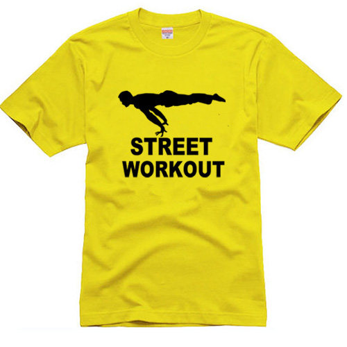 俄挺streetworkout杂技街头极限健身短袖衣服服饰t恤