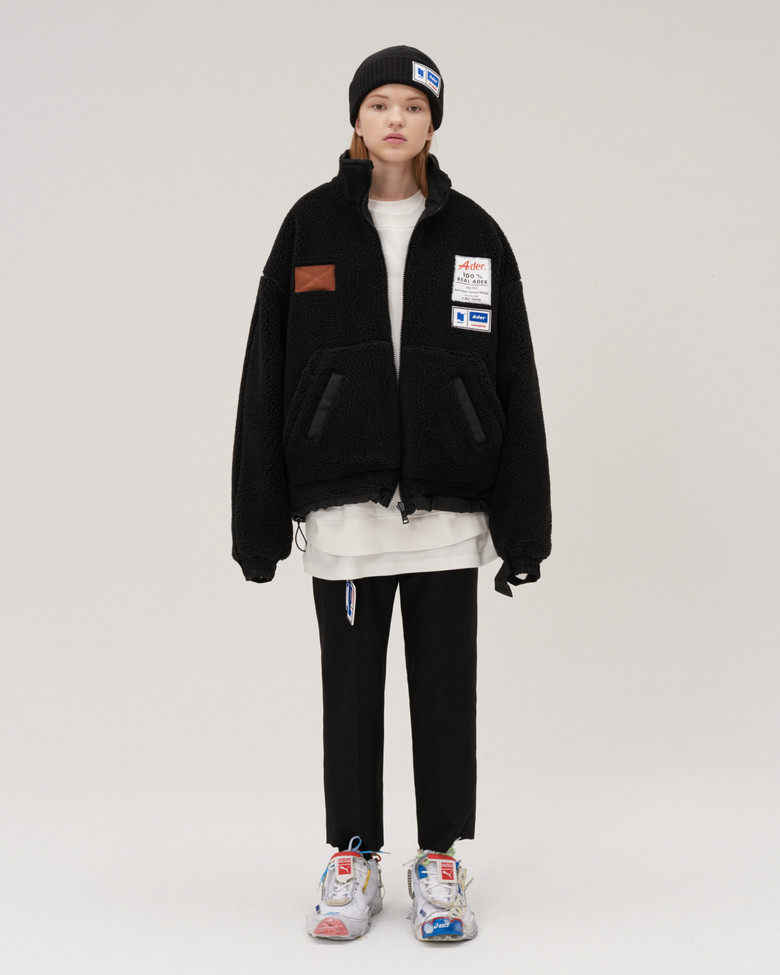 adererror秋冬新款羊羔毛双面双面外套男女女款毛呢外套