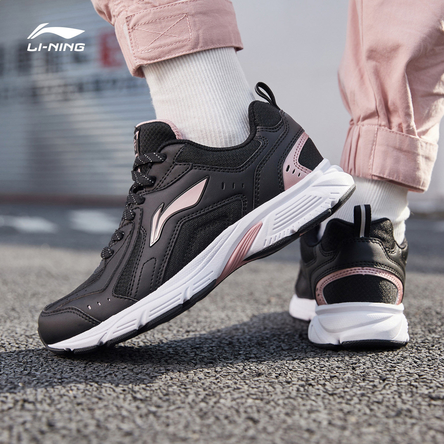 李宁运动鞋女官方旗舰轻便情侣鞋跑鞋潮流复古低帮跑步鞋