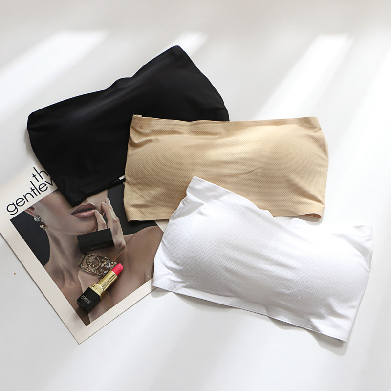 裹胸抹胸女夏无肩带文胸内衣性感聚拢美背夏季无带防滑上托防走光