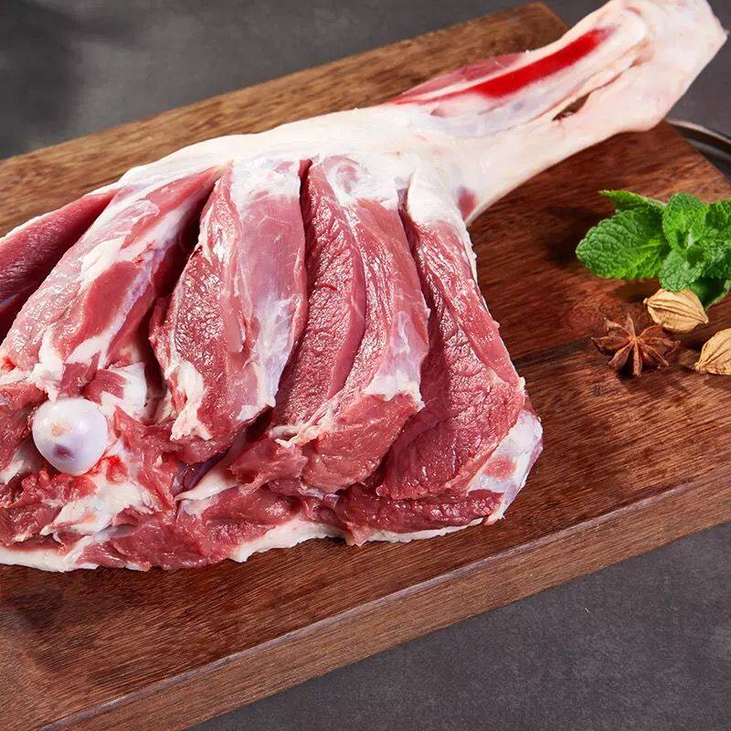 内蒙古羊腿肉5斤羔羊去骨羊后腿肉无骨新鲜现杀绵羊烧烤火锅食材