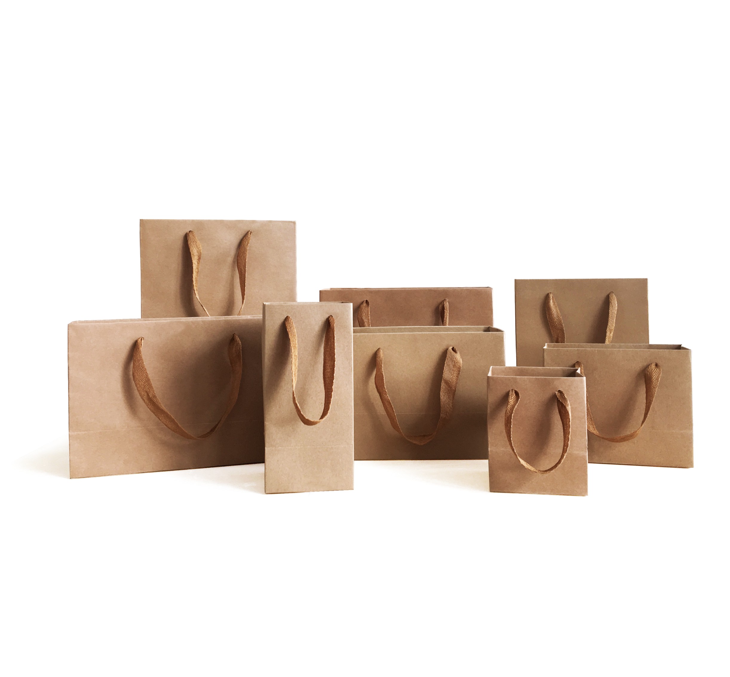 牛皮纸手提袋蜂蜜复古茶叶特产购物礼品袋食品外卖牛皮纸袋