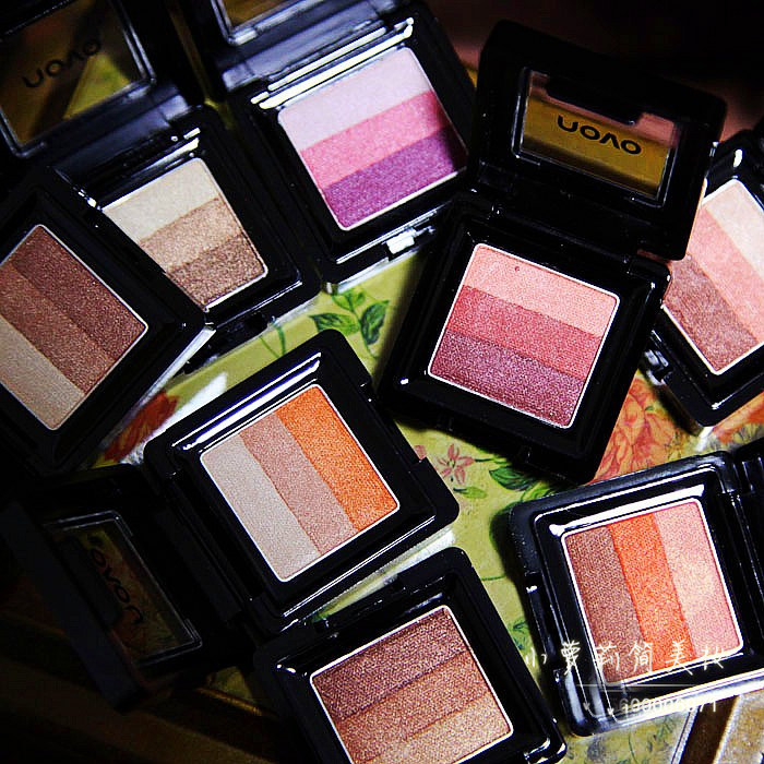 韩国nono一抹三色渐变懒人初学者眼影大地红色眼影