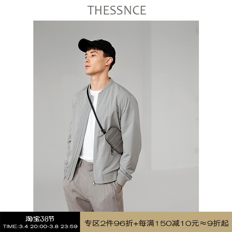 THESSNCE口碑升级 春秋款经典飞行员夹克衫棒球服空军休闲外套男