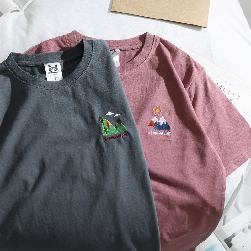 港风潮牌宽松t恤男短袖夏季ins潮流bf风纯棉学生情侣半袖上衣男女