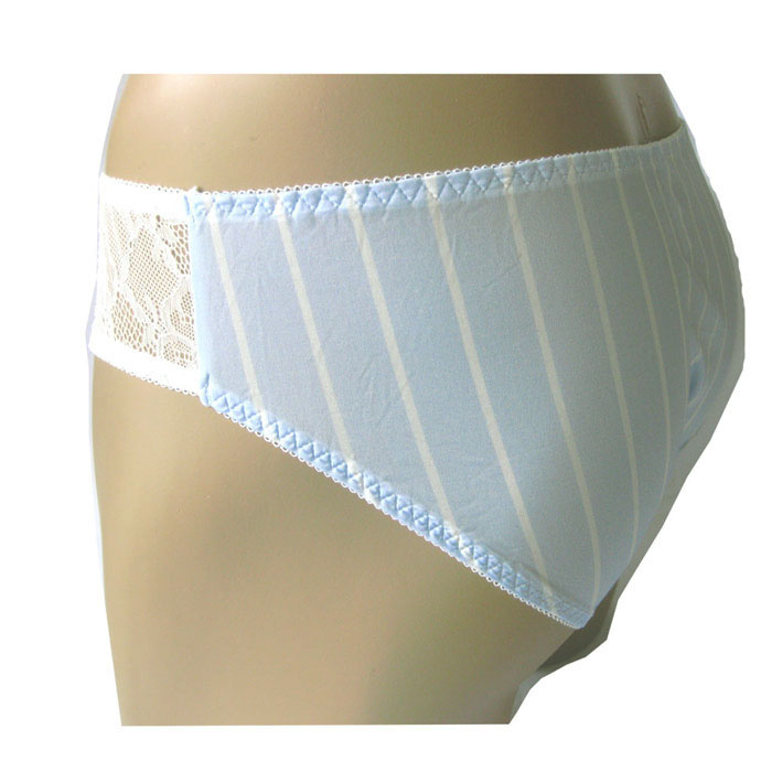 男性感进口超薄牛奶丝内裤蕾丝透明三角裤女性化囊袋变装日常伪娘