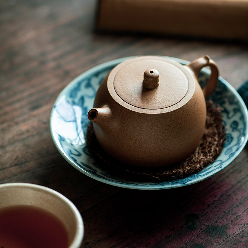 宜兴容量镜铎壶老段原矿龙山宜兴紫砂黄龙山茶具手工茶壶