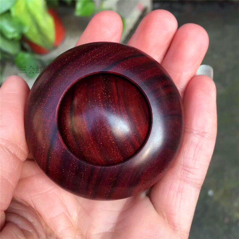 印度小叶紫檀时来运转手把招财风水红木小件工艺品木雕