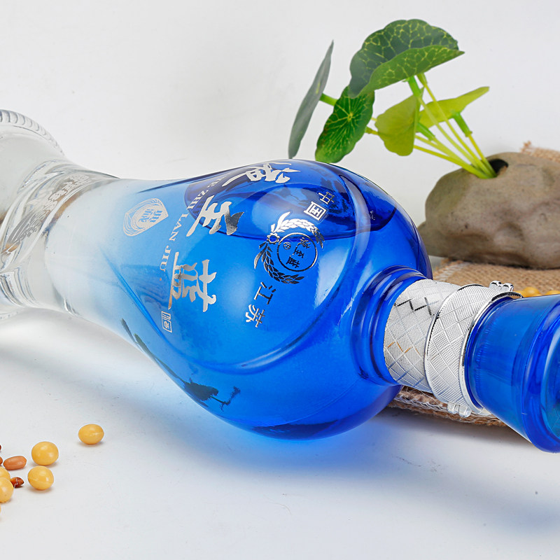 蓝色典藏白酒42度490ml浓香型白酒试饮粮食酒礼盒装喜宴高粱酒水