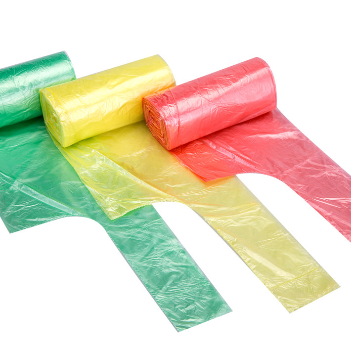 只30 45cm 63 背心式垃圾袋手提加厚彩色家用塑料袋中大号