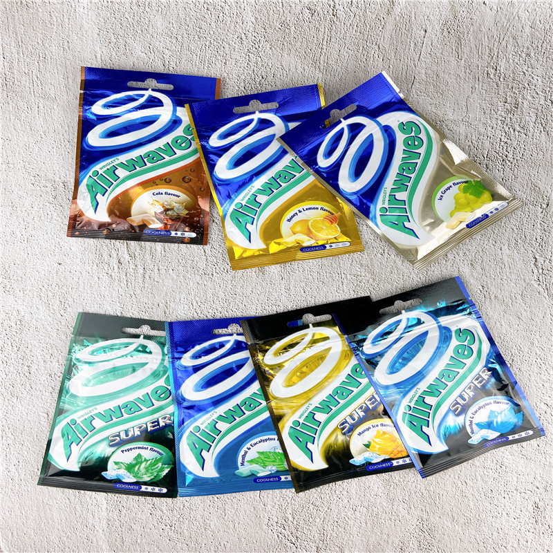 美国airwaves爽浪劲浪口香糖强冰薄荷味无28g20粒口香糖