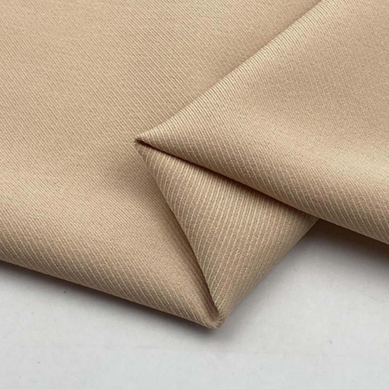 春夏高档斜纹哥弟面料垂感抗皱西装风衣裤子海绵垫