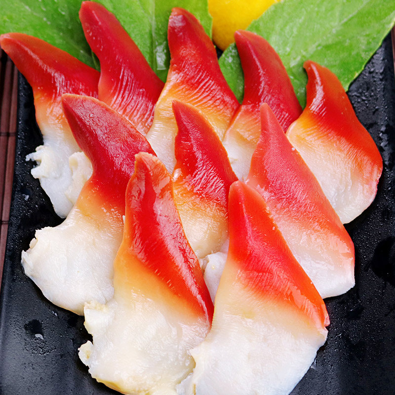 北极切片110g已去内脏开片解冻即食芥末酱油北极贝