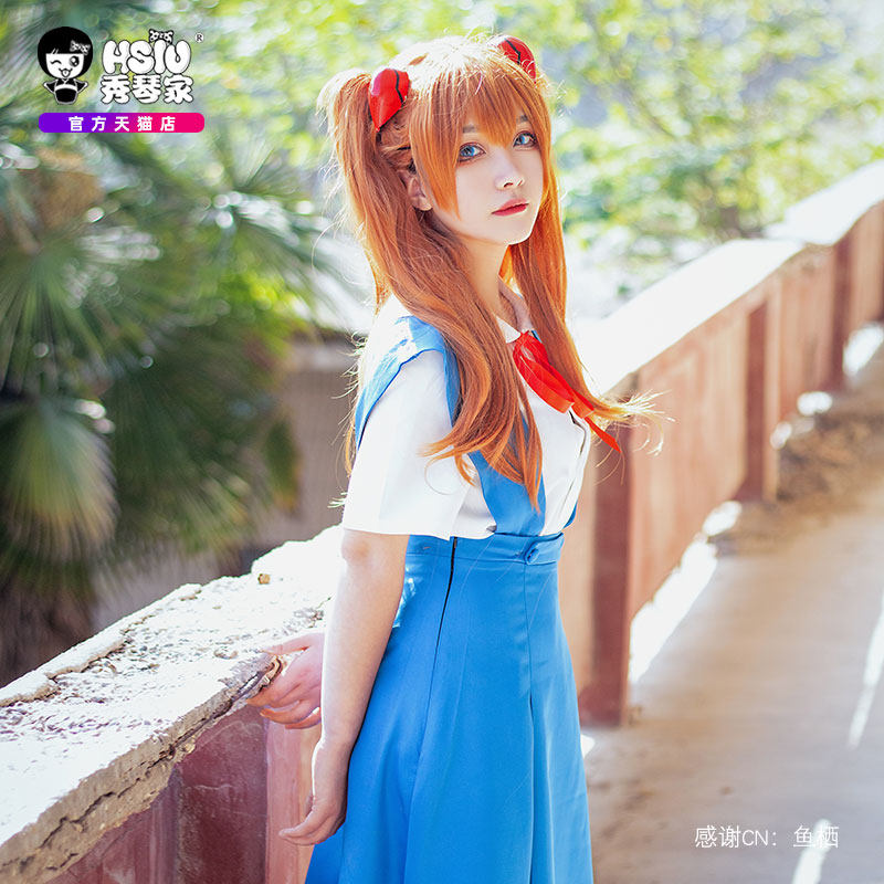 eva新世纪福音战士明日香cosplay服装绫波丽 裙子日式动漫校服女