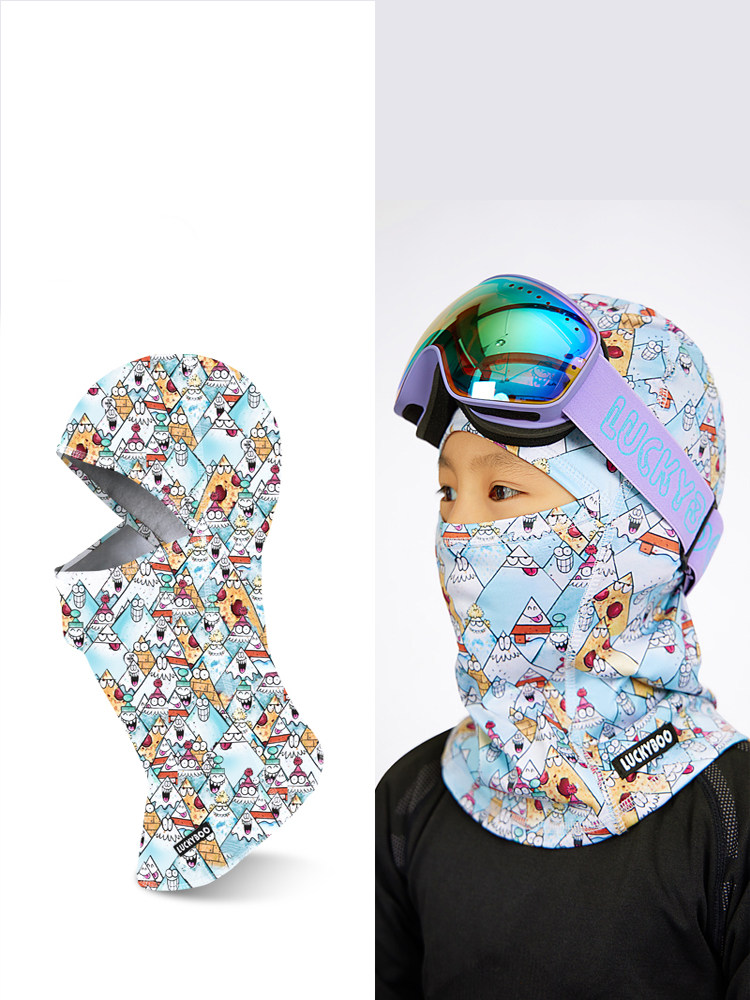 滑雪面罩头套女单单板护脸双冬季儿童护具保暖滑雪护具