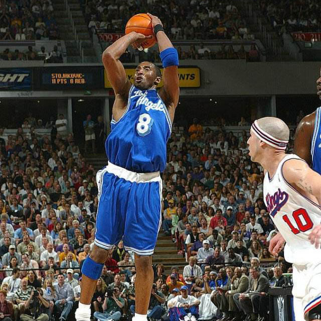 湖人队科比紫金复古8号美式蓝色明星刺绣青年篮球服