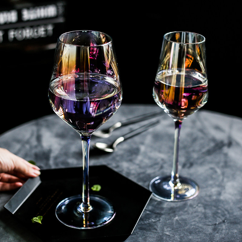 北欧西餐杯子高脚杯高脚情侣欧式酒店家用ins异形