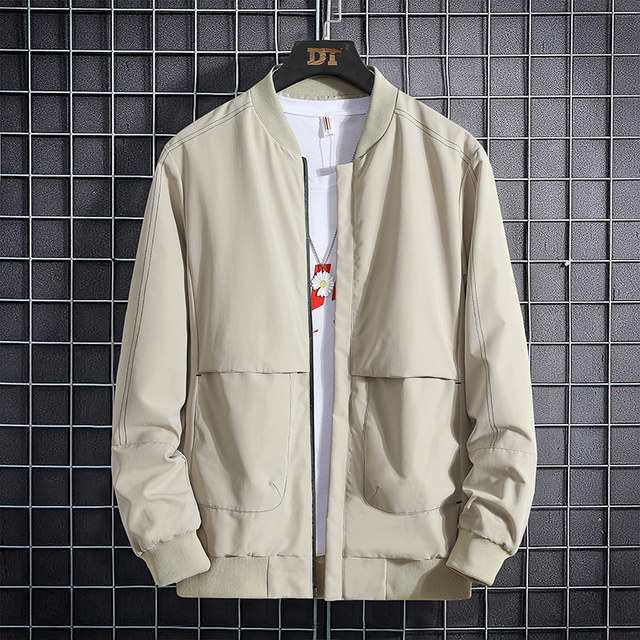 2020 new men's jacket fall versatile solid color long sleeve cardigan youth slim handsome casual baseball uniform 2020 new men's jacket fall versatile solid color long sleeve cardigan youth slim handsome casual baseball uniform