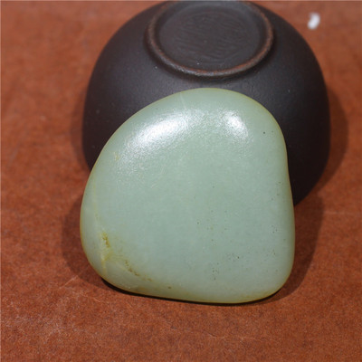 27克好型无裂青白玉籽料原石吊坠挂件新疆和田玉无修原籽玉石直销