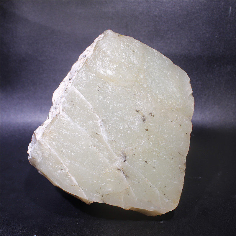 青白玉山原石新疆和田且末毛料肉细961克天然珠宝奇石