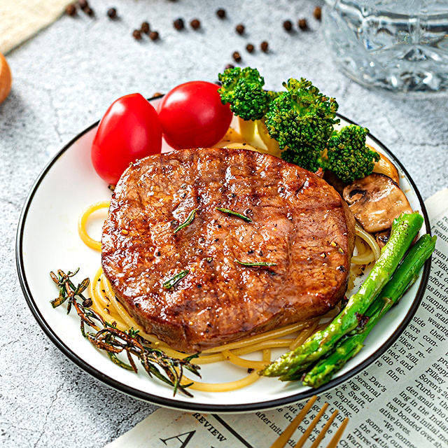 牛排松洋超值150克60片家庭西餐轻食餐商用清真牛排