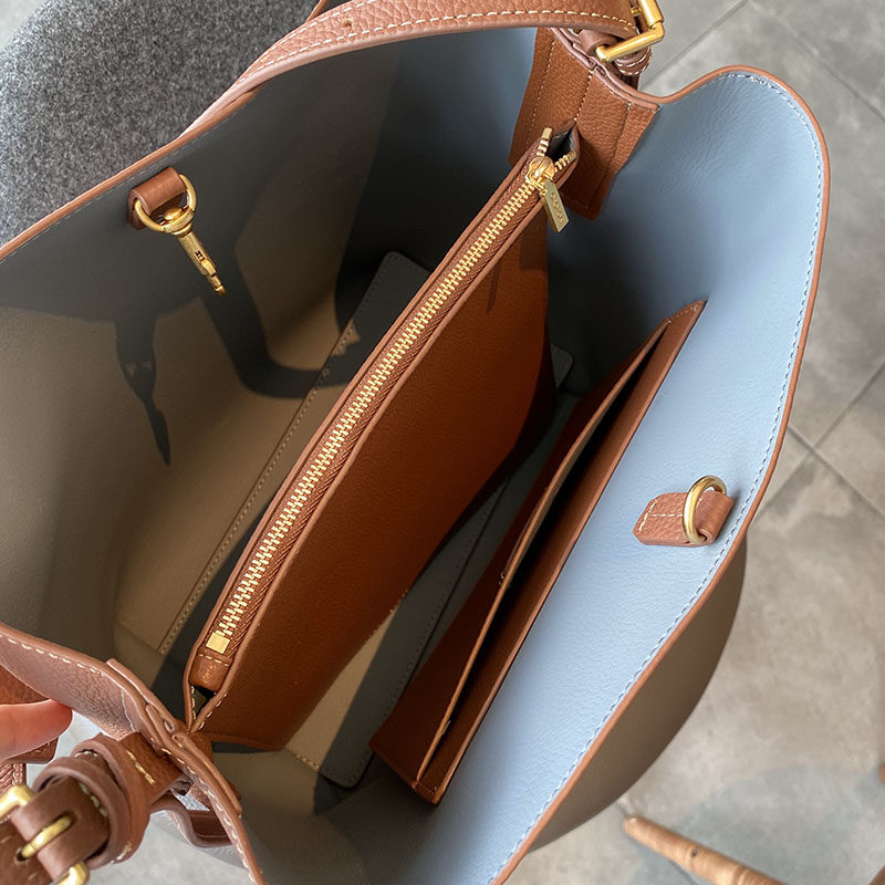 现货澳洲oroton水桶包女大容量包包真皮单肩包百搭女士包袋