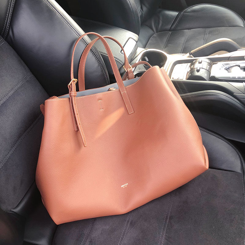 澳洲oroton小众设计单肩包真皮大容量女包简约托特包百搭通勤洋气