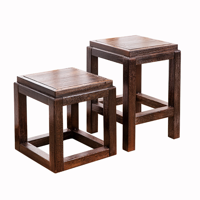 实木方凳木质矮凳中式茶几凳子家用换鞋凳复古小木凳客厅凳小茶凳