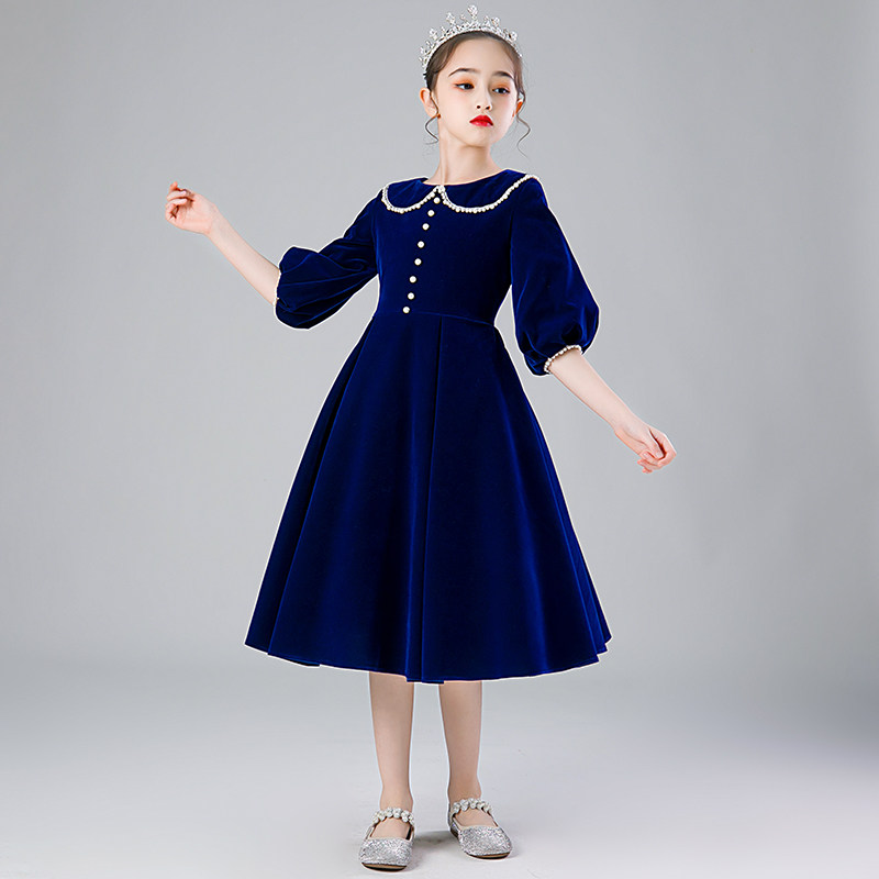 钢琴演奏礼服女童演出服小女孩朗诵比赛小提琴舞台儿童礼服