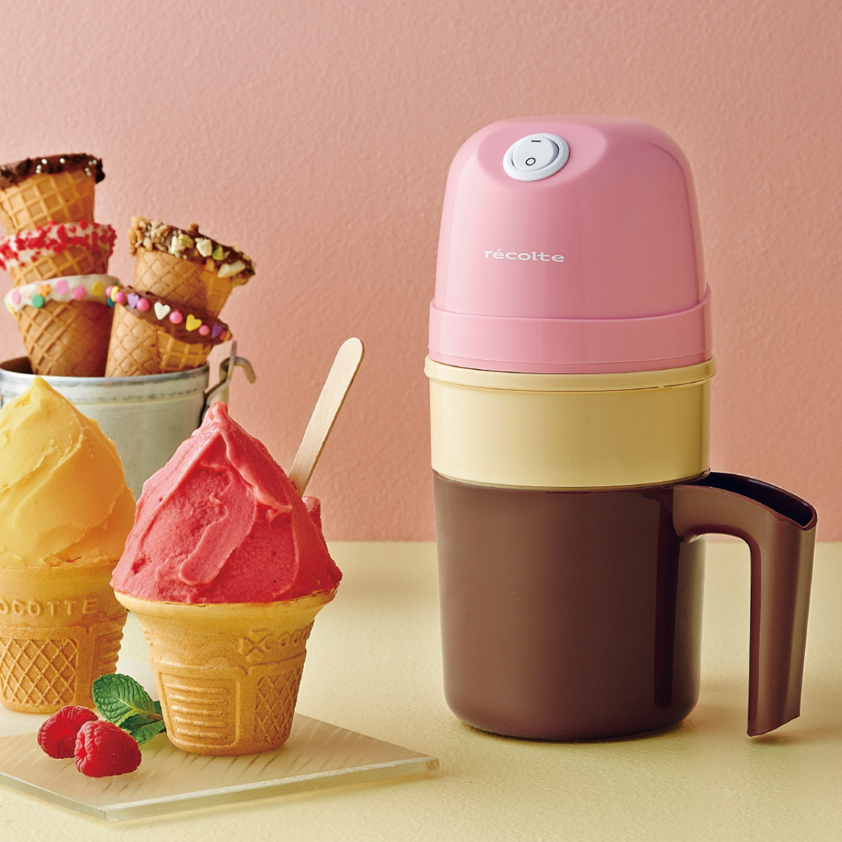 家用小型迷你自动冰激凌雪糕制作机 冰淇淋机 丽克特 recolte