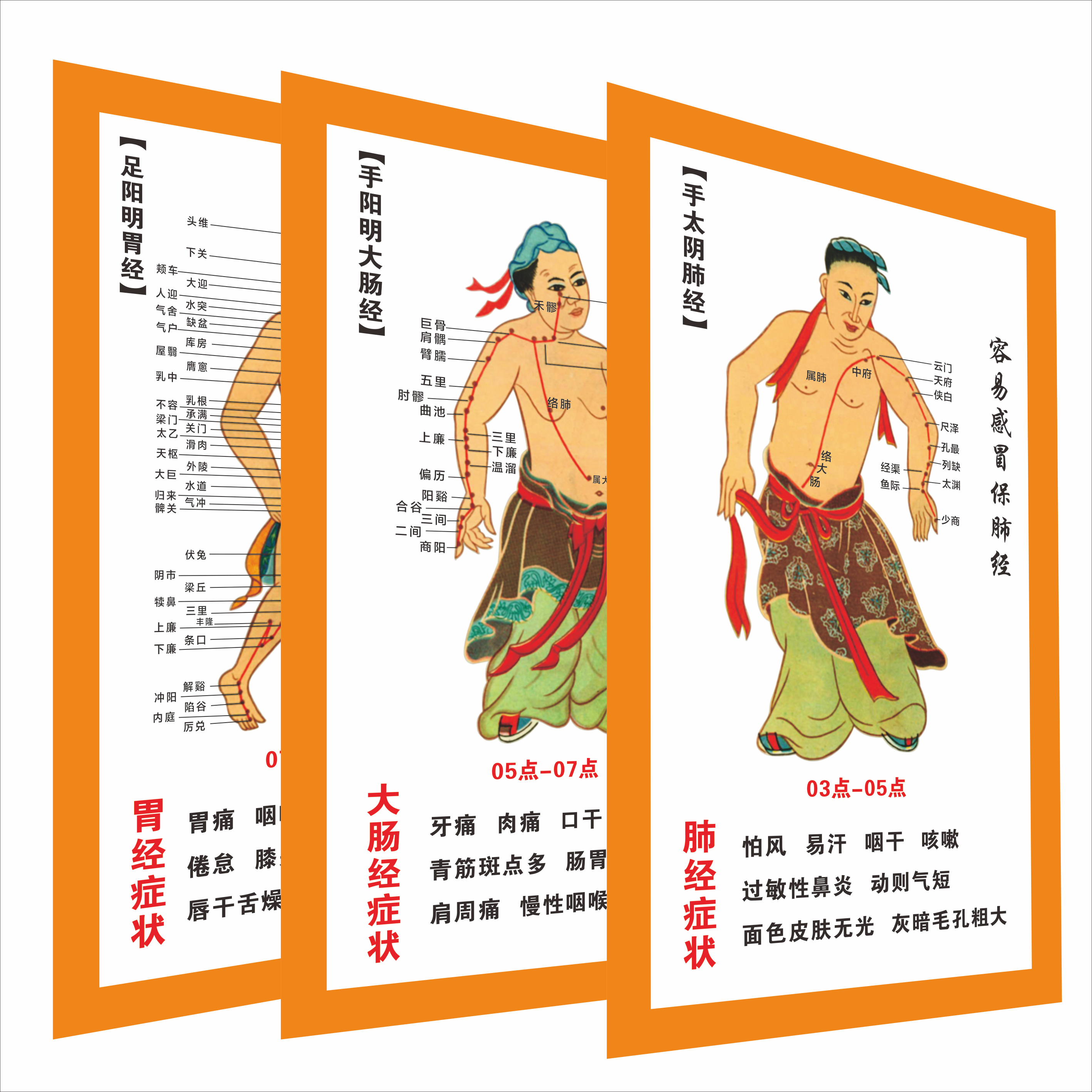 中医人体十二经络图十四经络海报推拿针灸艾灸人体穴位挂图定制