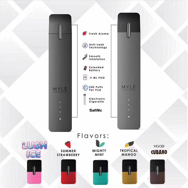 正品myle小烟 电子烟小烟杆 小巧便携戒烟烟弹蒸汽烟一体烟套装