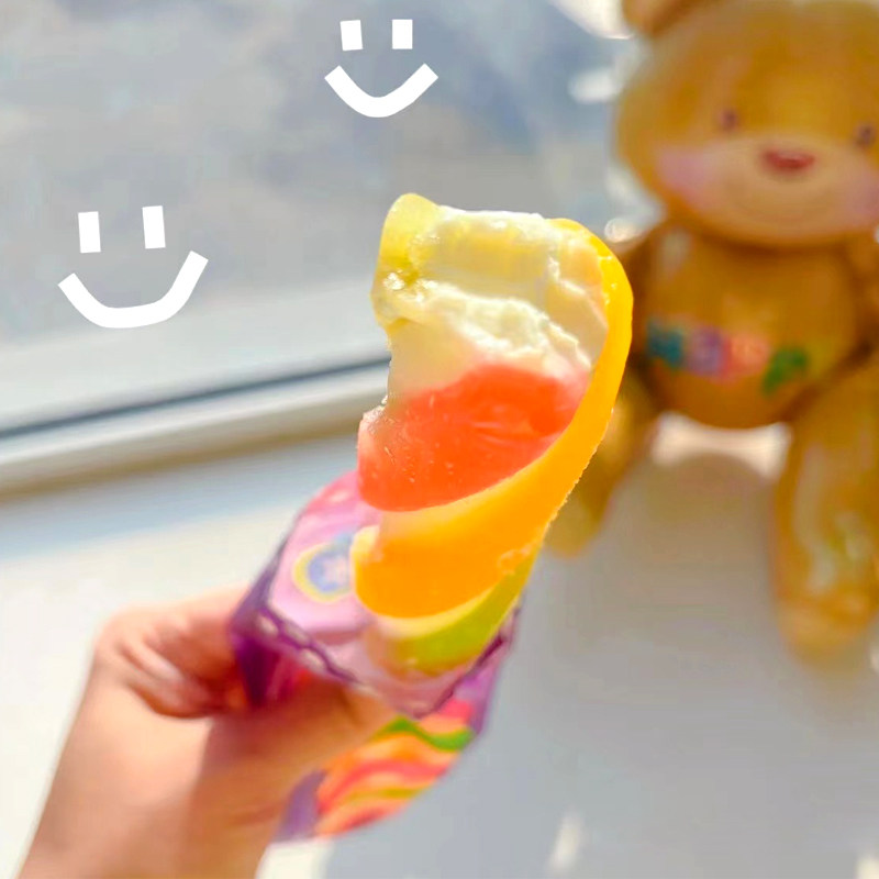 5支天冰聪明转转彩虹水果口味雪糕网红冰棍冰激凌冰淇淋