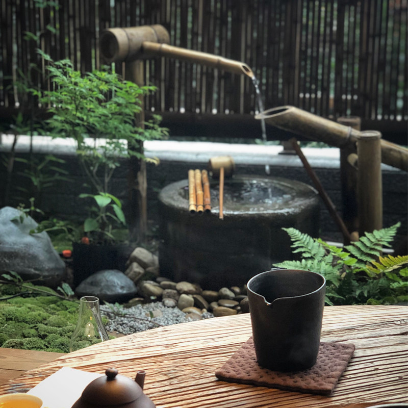 定制洗手网红水景枯山水槽花园流水景石造景摆件