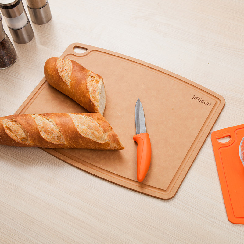 liflicon菜板抗菌防霉家用砧板木纤维案板水厨房粘板果实木切菜板