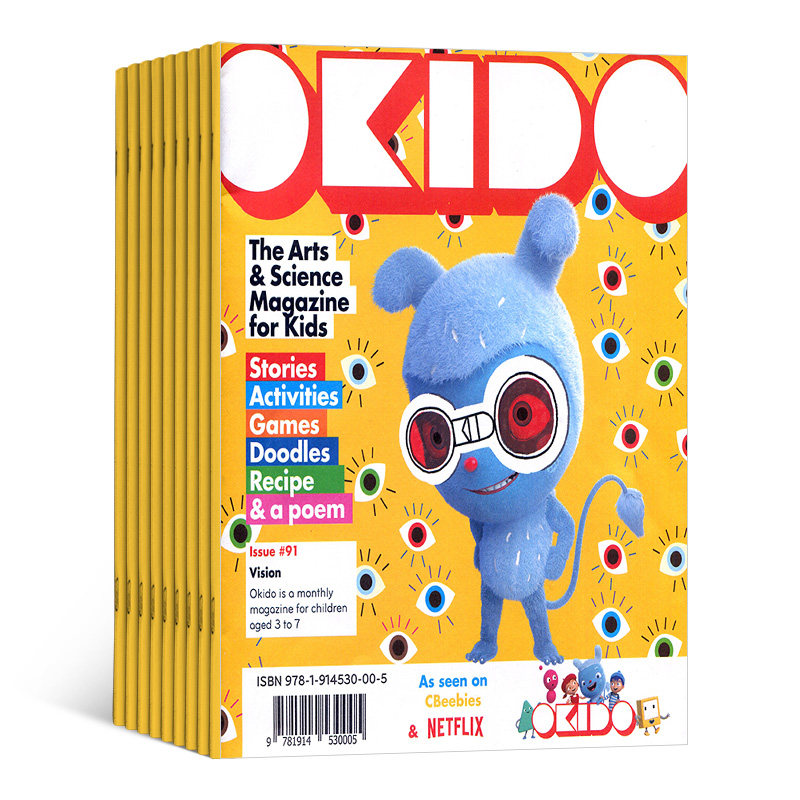 杂志原版儿童英文okido3-7岁科学艺术英国阅读期刊杂志