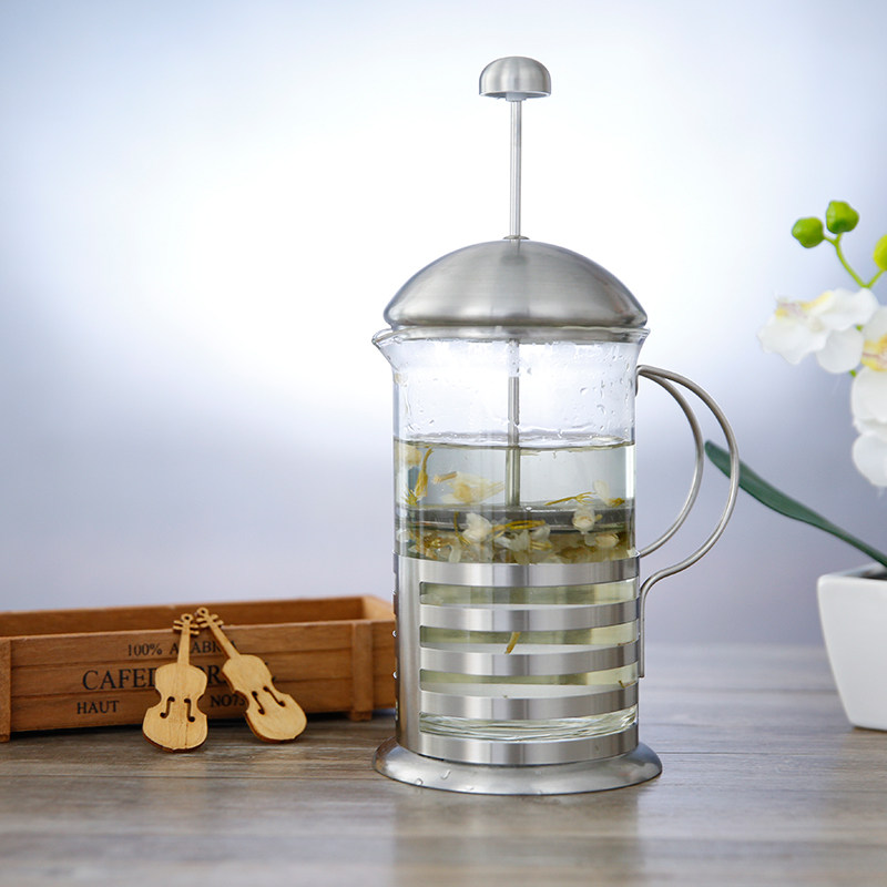 法压壶不锈钢咖啡壶家用法式滤压壶套装手冲过滤杯耐热玻璃泡茶器_淘