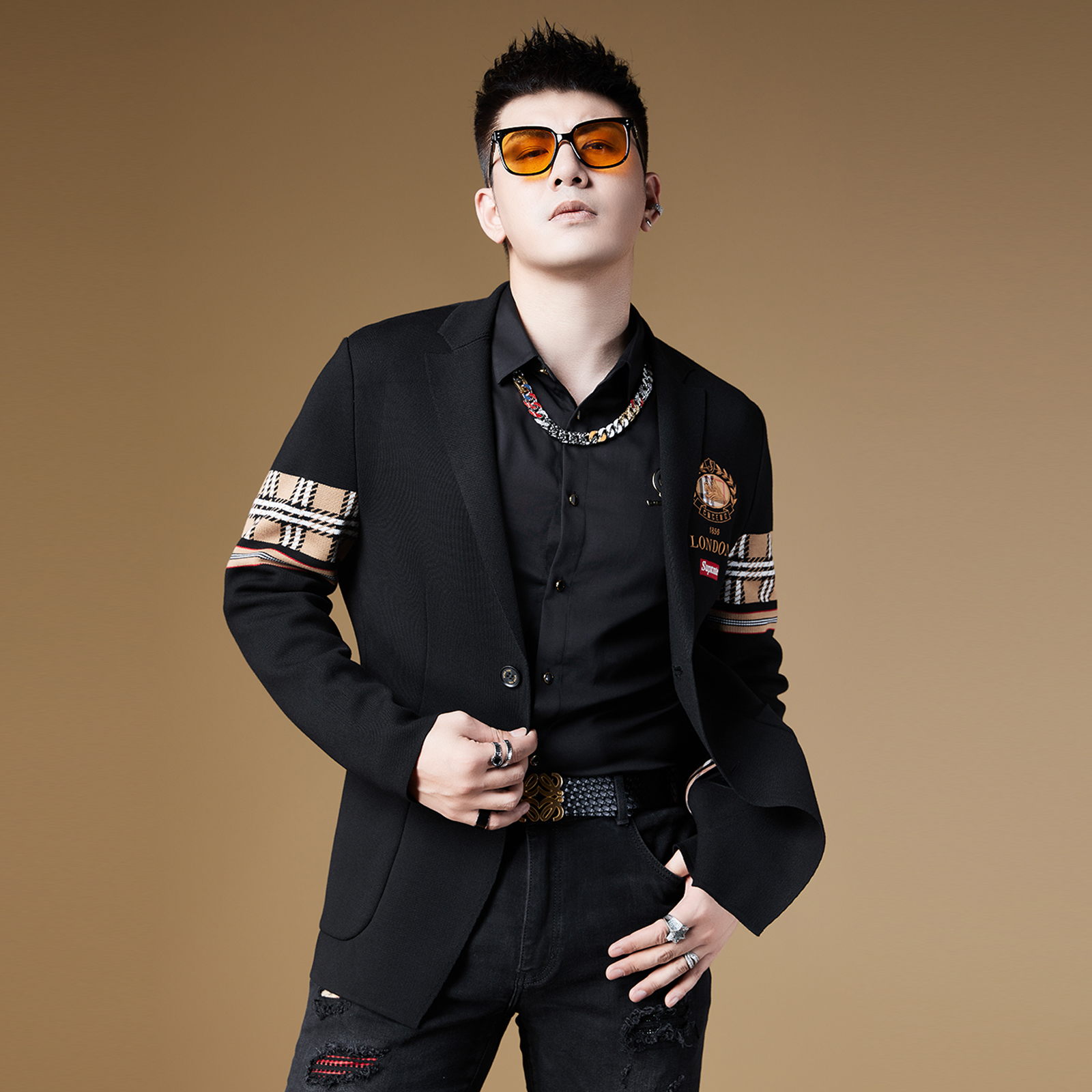 bm英伦风男装2022新款高级感痞西装男潮潮牌休闲西服